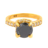 2 Ct Designer Black Diamond Ring in 925 Sterling Silver, Amazing Collection & Great Sparkle