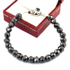 8 mm Certified Black Diamond Beaded Bracelet - Excellent Luster & Ideal Gift, Amazing Look