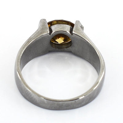 1.75 Ct Champagne Diamond Solitaire Ring, Certified Earth Mined Diamond - ZeeDiamonds