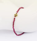 AAA Certified 4 mm Ruby Gemstone Bracelet with Silver Finding - ZeeDiamonds