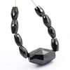 9 Pcs Drum Shape 100% Certified Black Diamond Drilled Loose Beads, For Jewelry Making - ZeeDiamonds