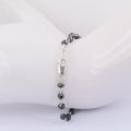 AAA Certified 4 mm Black Diamond Chain Bracelet with 925 Silver - ZeeDiamonds
