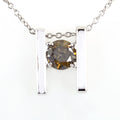 0.75 Ct Round Champagne Diamond Solitaire Designer Pendant - ZeeDiamonds