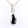 4.75 Ct Marquise Shape Black Diamond Solitaire Pendant in Prong Setting- Ideal Gift for Anniversary, Birthday