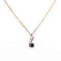 1.50 Ct Black Diamond Designer Pendant with Black Accents, Certified - ZeeDiamonds
