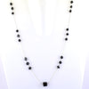 AAA 100 % Certified Black Diamonds Chain Necklace in 925 Silver, Amazing Shine & Bling ! Certified! Free Diamond Studs.