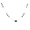 5 mm, 9 x 7 mm AAA Certified Black Diamond Chain Necklace in 925 Silver, Amazing Collection , Certified! Free Diamond Studs.
