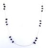 5mm-6mm AAA Certified Elegant Rough Black Diamonds Chain Necklace. Great Gift , Certified! Free Diamond Studs.