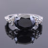 5.20 Ct Gorgeous Black Diamond Solitaire Cocktail Ring with Diamond Accents in 925 Silver, Very Elegant & Great Shine