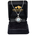 0.70 AAA Certified Blue Diamond Designer Pendant with Diamond Accents - ZeeDiamonds