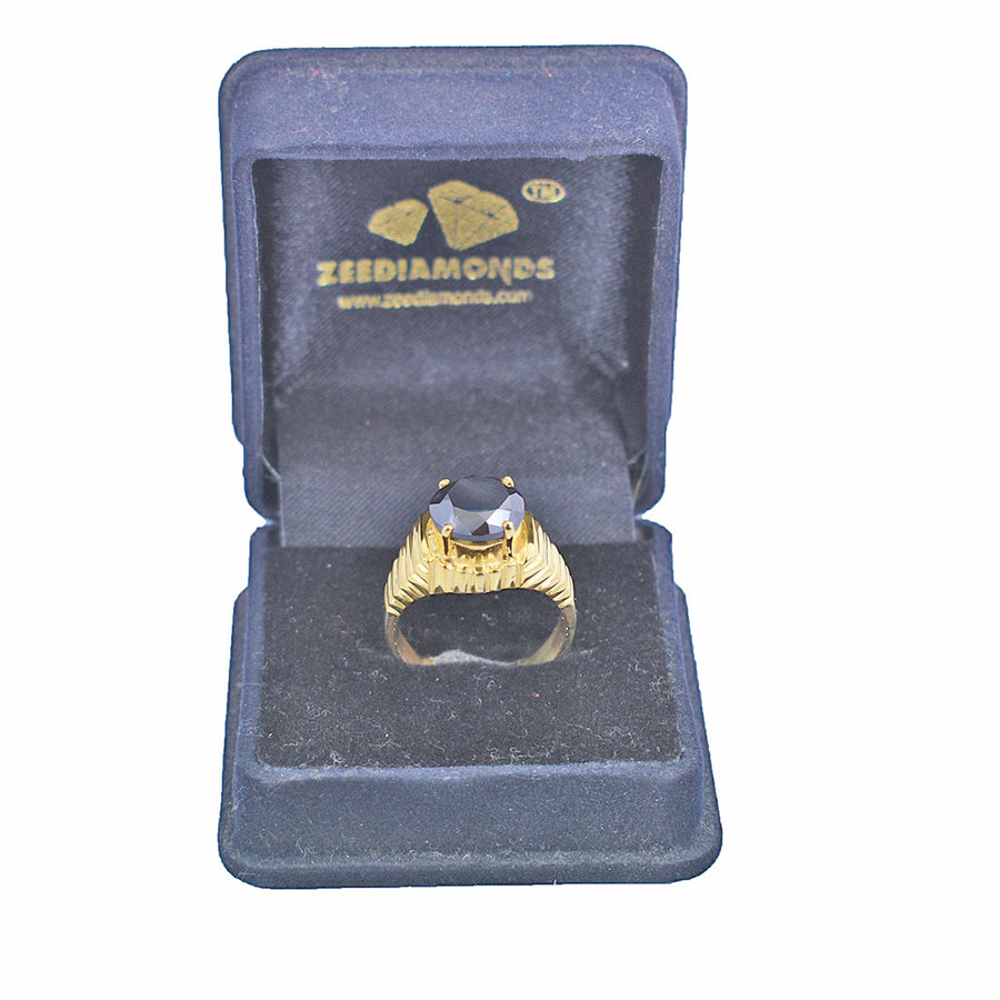 3 Ct Black Diamond Engagement Ring In 925 Silver - ZeeDiamonds