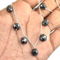 AAA Certified Elegant Black Diamond Chain Necklace, Latest Collection - ZeeDiamonds