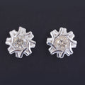 AAA Quality 1.60 Ct Designer Off-White Diamond Solitaire Studs. - ZeeDiamonds