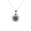 5.20 Ct AAA Certified Elegant Blue Diamond Solitaire Pendant With Prong Design - ZeeDiamonds