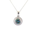 5.20 Ct AAA Certified Elegant Blue Diamond Solitaire Pendant With Prong Design - ZeeDiamonds