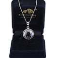 5 Ct Designer Black Diamond Solitaire Pendant, 100% Genuine - Certified - ZeeDiamonds