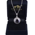 5 Ct Designer Black Diamond Solitaire Pendant, 100% Genuine - Certified - ZeeDiamonds