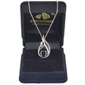 1.50 Ct Certified Black Diamond Swan Pendant with Ruby & White stones Accents - ZeeDiamonds
