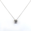 2.05 Ct Certified Round Off-White Diamond Pendant in Black Gold - ZeeDiamonds