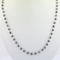 4 mm AAA Quality Round shape Black Diamond Necklace - ZeeDiamonds