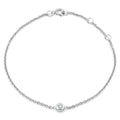 0.10 Ct Round Cut White Diamonds Chain Bracelet - ZeeDiamonds