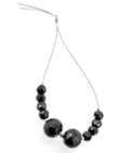 15 Cts Round Faceted 100% Certified Black Diamond Beads 10 Pcs Diamonds - ZeeDiamonds