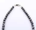 8 mm Black Diamond Beads Necklace-Great Shine & Luster! 18" to 24" options. - ZeeDiamonds