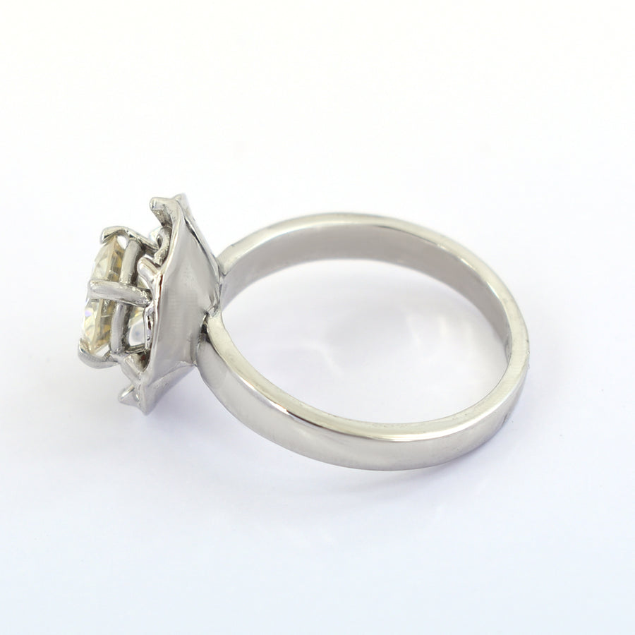 Stunning 1.40 Carat Off White Diamond Women's Ring, Elegant Look & Great Sparkle ! Ideal For Birthday Gift, Certified Diamond! - ZeeDiamonds