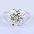 2.15 Ct Brilliant Cut Off-White Diamond Solitaire Men's Ring in Prongs, 100% Certified. Ideal Gift for Anniversary, Birthday - ZeeDiamonds