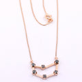 Capricorn Zodiac Sign, Black Diamond Pendant. - ZeeDiamonds