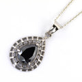 3-5 Ct, AAA Certified Black Diamond Pendant, Great Shine & Luster - ZeeDiamonds