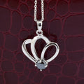 1.50 Cts Certified Black Diamond Pendant in 925 Sterling Silver Beautiful Shine! - ZeeDiamonds
