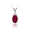 5 Cts Natural Ruby Gemstone Pendant In 925 Sterling Silver - ZeeDiamonds