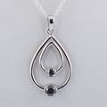 1.50 Cts Certified Black Diamond Pendant in 925 Sterling Silver Beautiful Shine! - ZeeDiamonds