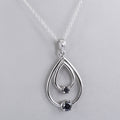 1.50 Cts Certified Black Diamond Pendant in 925 Sterling Silver Beautiful Shine! - ZeeDiamonds