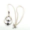 1.50 Cts Certified Black Diamond Pendant in 925 Sterling Silver Beautiful Shine! - ZeeDiamonds