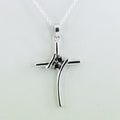 Certified Black Diamond Pendant in 925 Sterling Silver Beautiful Shine & Lustre! - ZeeDiamonds