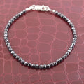 14 Cts Certified Black Diamond Bracelet- Great Sparkle - ZeeDiamonds