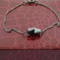 3.5 Carat Jet Black Diamond Sterling Silver Bracelet - ZeeDiamonds