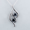1.50 Cts Certified Black Diamond Pendant in 925 Sterling Silver Beautiful Shine! - ZeeDiamonds