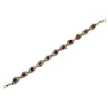 Natural Ruby Gemstone Tennis Bracelet With White Diamonds - ZeeDiamonds