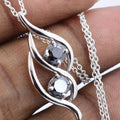 1.50 Cts Certified Black Diamond Pendant in 925 Sterling Silver Beautiful Shine! - ZeeDiamonds