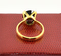 3.5 Ct Round Cut 100% Genuine Certified Black Diamond Ring.Great Luster! - ZeeDiamonds