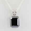 3.80 Carats AAA Certified Black Diamond Pendant.Great Shine And Brilliant Cut! - ZeeDiamonds