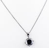 4.25 Ct AAA Certified Black Diamond Solitaire Pendant in Black Finish- Great Sparkle & Luster