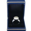 5 Ct Amazing Off-White Diamond Solitaire Ring in Bezel Setting, 100% Certified. Great Brilliance & Luster - ZeeDiamonds