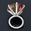 HUGE 111.35 Pink Moissanite Ring In Prongs Setting, Excellent Cut Great Shine & Bling - ZeeDiamonds