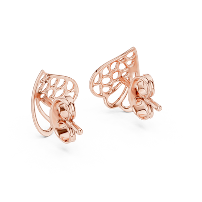 Aurelia Leaf-Inspired Diamond Earrings