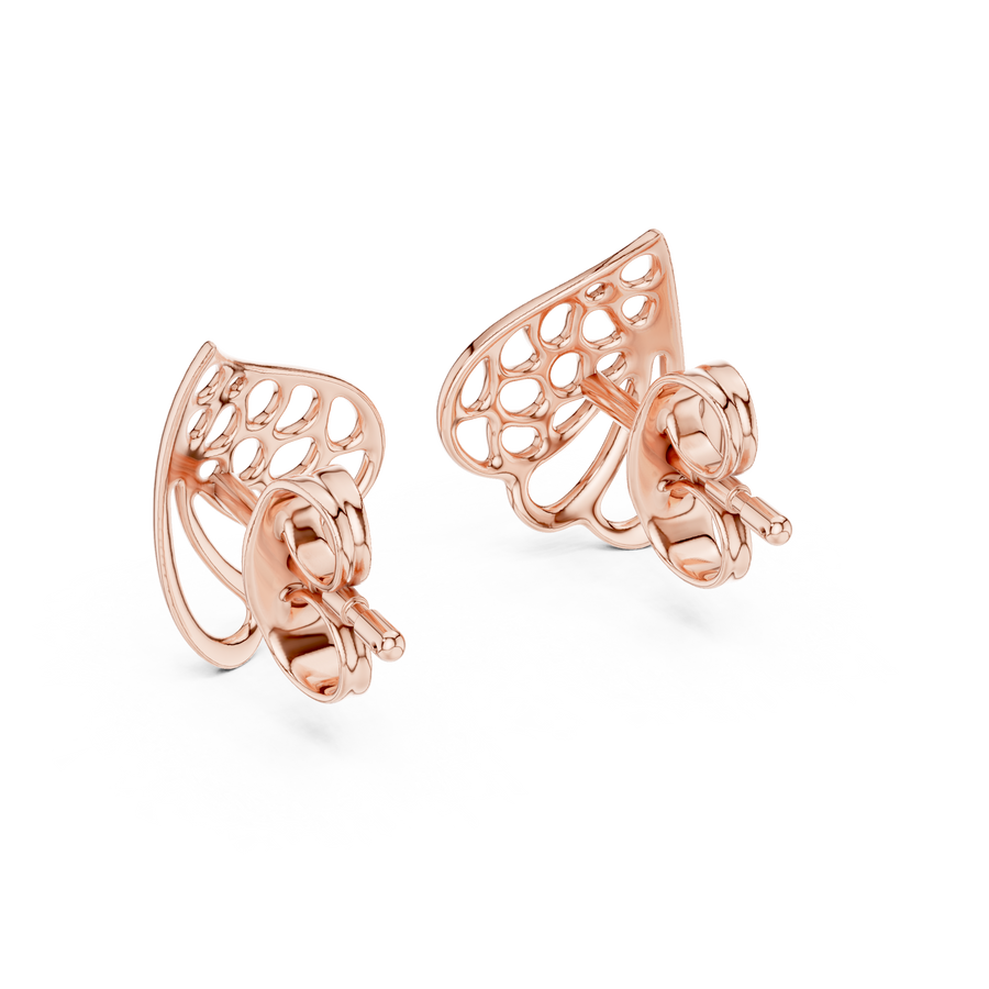 Aurelia Leaf-Inspired Diamond Earrings