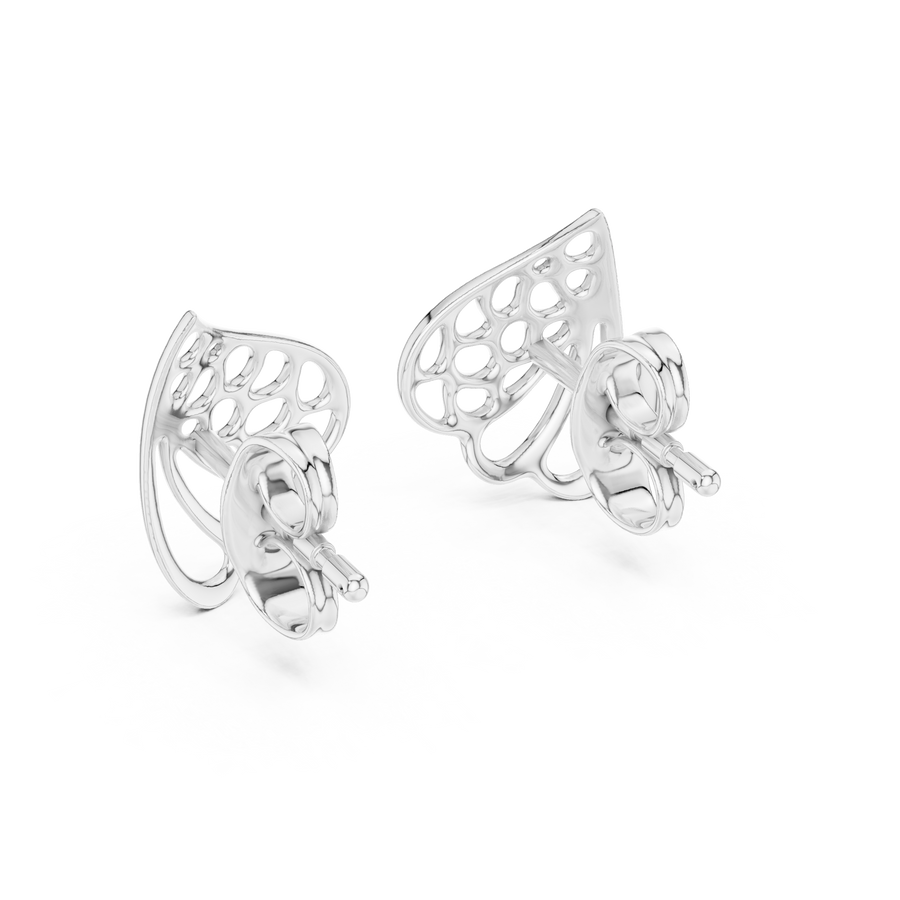 Aurelia Leaf-Inspired Diamond Earrings